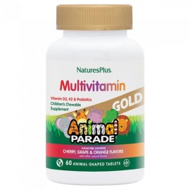 NaturesPlus Animal Parade GOLD Assorted Flavor 60 μασώμενες ταμπλέτες