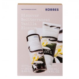 Korres Mediterranean Vanilla Blossom Set Elasti Smooth Body Butter 235ml + Renewing Body Cleanser 400ml