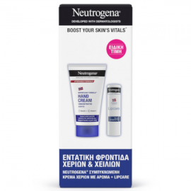 Neutrogena Promo Pack Norwegian Formula Hand Cream Concentrated Scented 75ml & Lipcare 4,8g