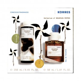 Korres Promo Eau De Toilette Mountain Pepper Ανδρικό Άρωμα 50ml & Mountain Pepper Showergel 250ml