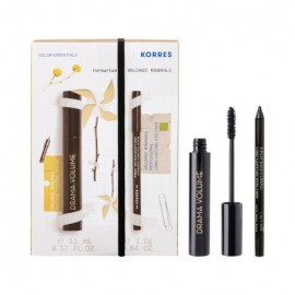 Korres Promo Black Drama Volume Mascara 01 Black 11 ml & Minerals Long Lasting Eyeliner 01 Black 1.2g