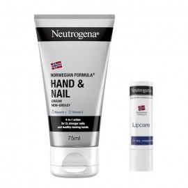 Neutrogena Promo Pack Norwegian Formula Hand & Nail Cream 75ml & Lipcare 4,8g