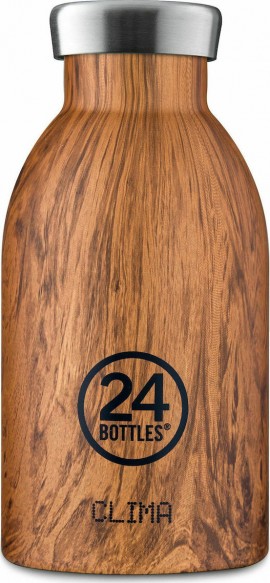 24Bottles Clima Bottle 330ml Sequoia Wood