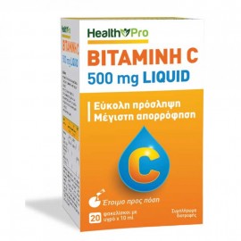 Health Pro Vitamin C 500mg Liquid 20sachets x 10ml