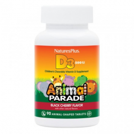 NaturesPlus Animal Parade Vitamin D3 90 μασώμενες ταμπλέτες