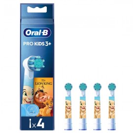 Oral-B Pro Kids 3+ Ανταλλακτικές Κεφαλές Oδοντόβουρτσας The Lion King 4τμχ