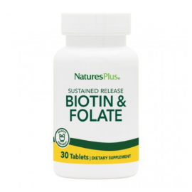 Natures Plus Biotin 2mg & Folic Acid 800mcg SR 30 tabs