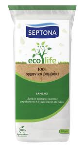 Septona Ecolife Υδρόφιλο Οργανικό Βαμβάκι Ανώτερης Ποιότητας 100gr