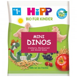 Hipp Mini Dinos Παιδικό Σνακ Δημητριακών σε Σχήμα Δεινοσαυράκι 1y+ 30g