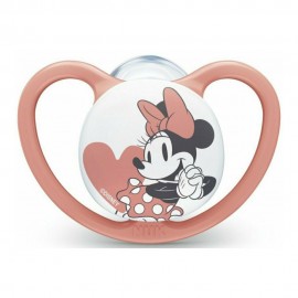 Nuk Space Silicone Disney Soother Mickey & Minnie Pink 0-6m 1pcs