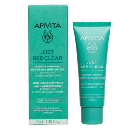 Apivita Just Bee Clear Blemish Control Mattifying Moisturizer 40ml