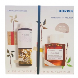 Korres Promo Philosia Eau de Toilette Γυναικείο Άρωμα 50ml & Αφρόλουτρο 250ml