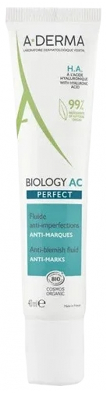 A-Derma Biology AC Perfect Anti-Blemish Fluid Anti-Marks Organic 40ml