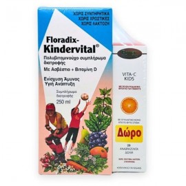 Power of Nature Promo Floradix Kindervital 250ml & Δώρο Vita-C Kids 20tabs