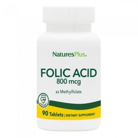 Natures Plus Folic Acid 800mcg 90tabs